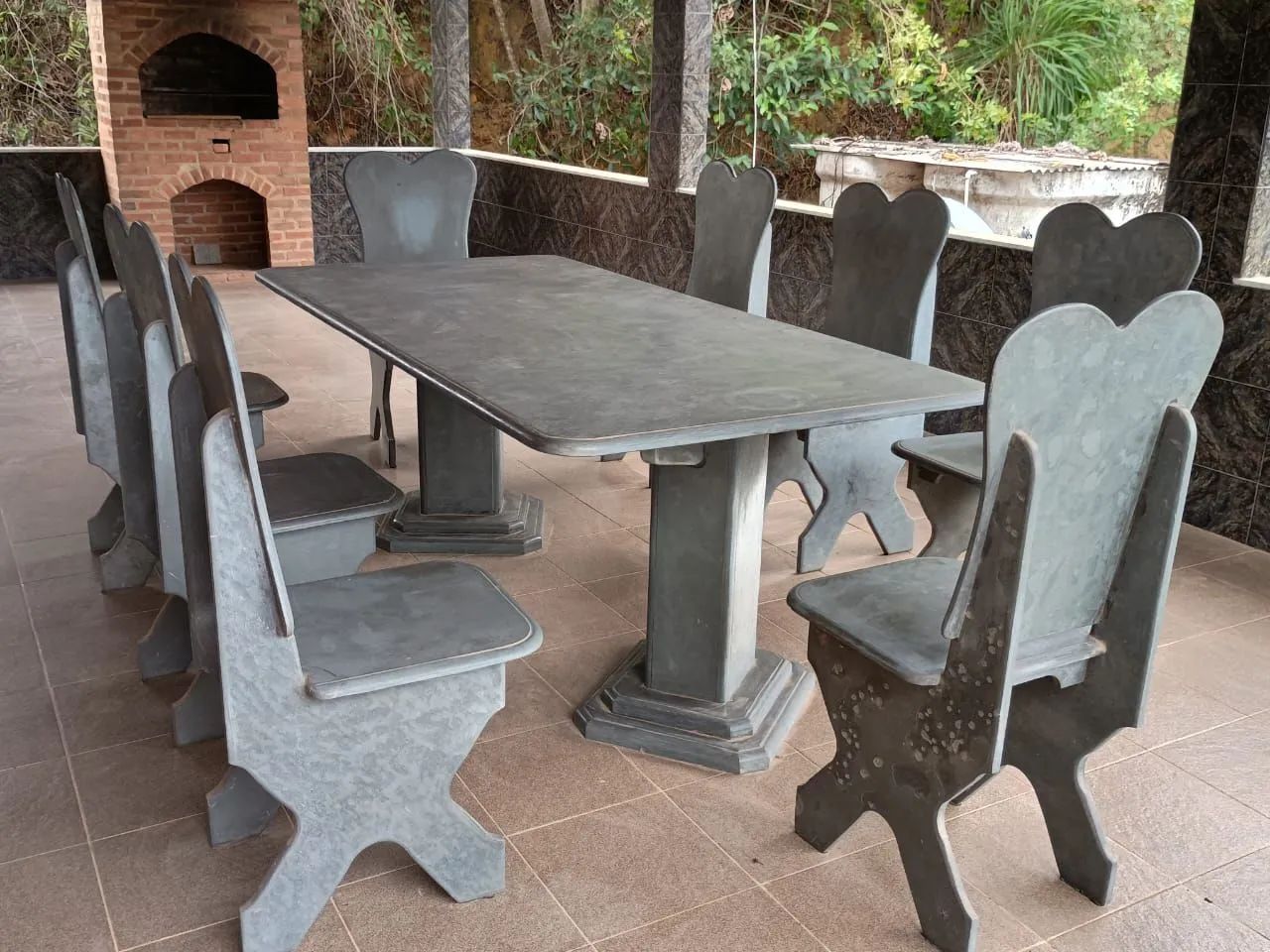 Mesa de ardose com 8 cadeiras. - Foto 5