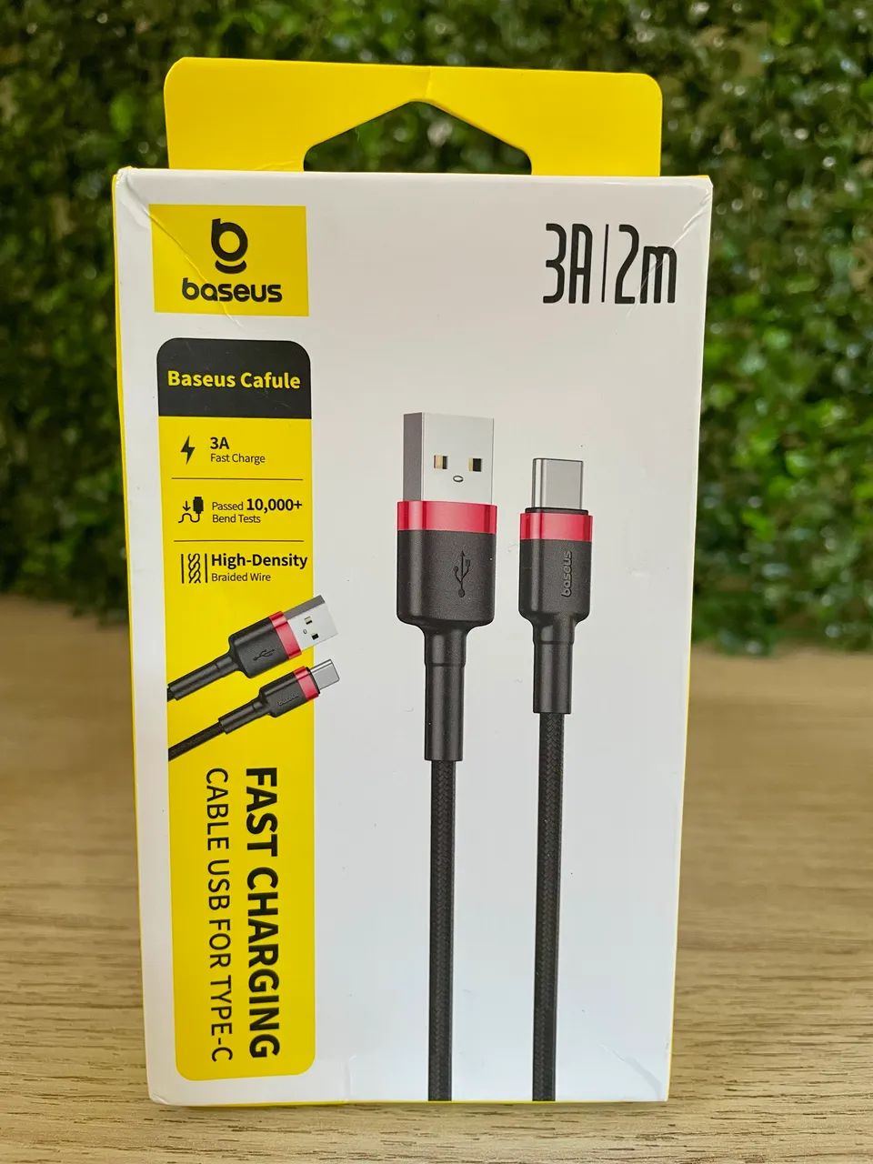 Cabo Baseus USB para tipo C  3A 2M 