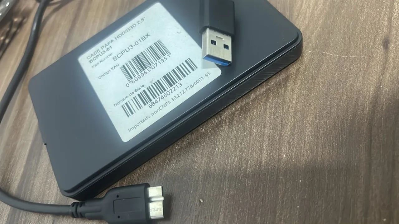 HD de 500gb com case externo usb - Foto 5