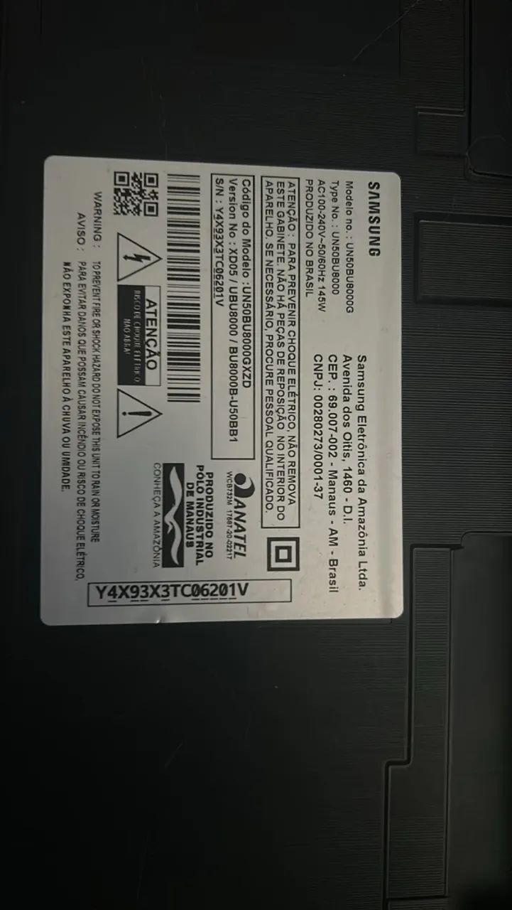 Tv Samsung BU8000 50 polegadas estragada - Foto 3