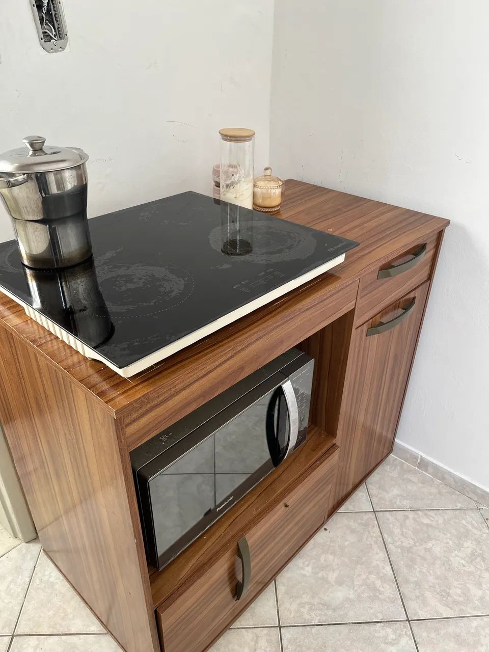 Cooktop de indução + Base + Microondas - Foto 2
