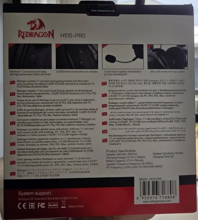 Headset REDRAGON Zeus PRO (H510-PRO) - Foto 3