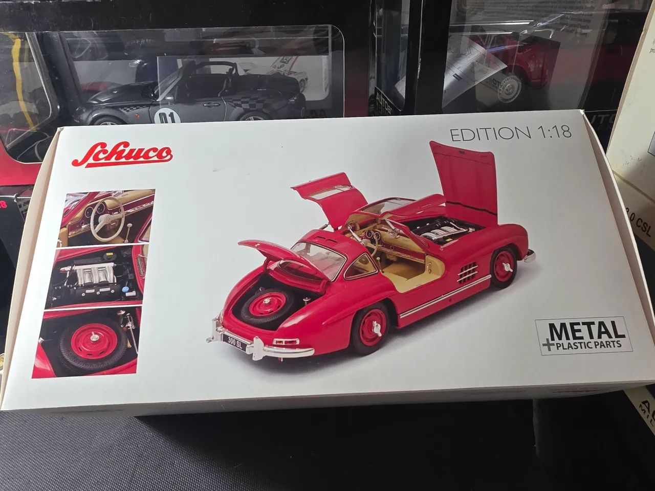 Miniatura 1:18 Mercedes-Benz 300 SL Coupé nova marca Schuco