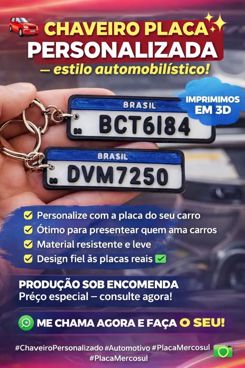 Chaveiro de Placa 