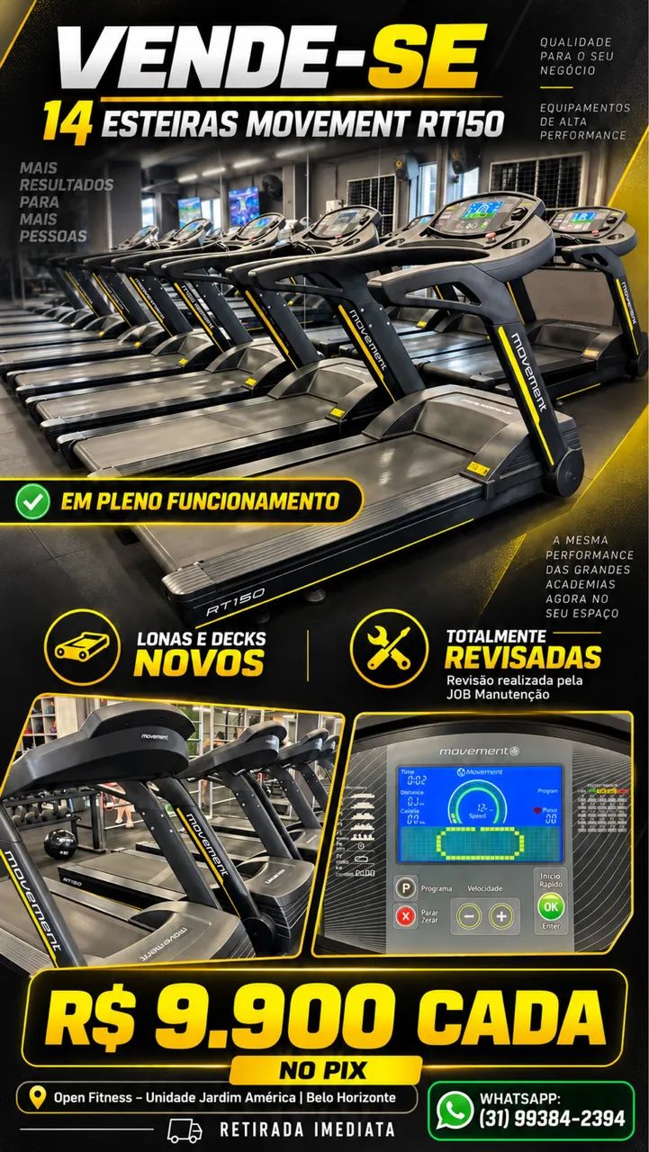 Esteira de academia Movement 