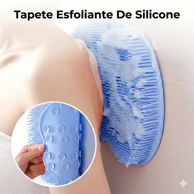 Tapete Esfoliante De Silicone - Remove Células Suavemente e Deixa a Pele Macia e Suave