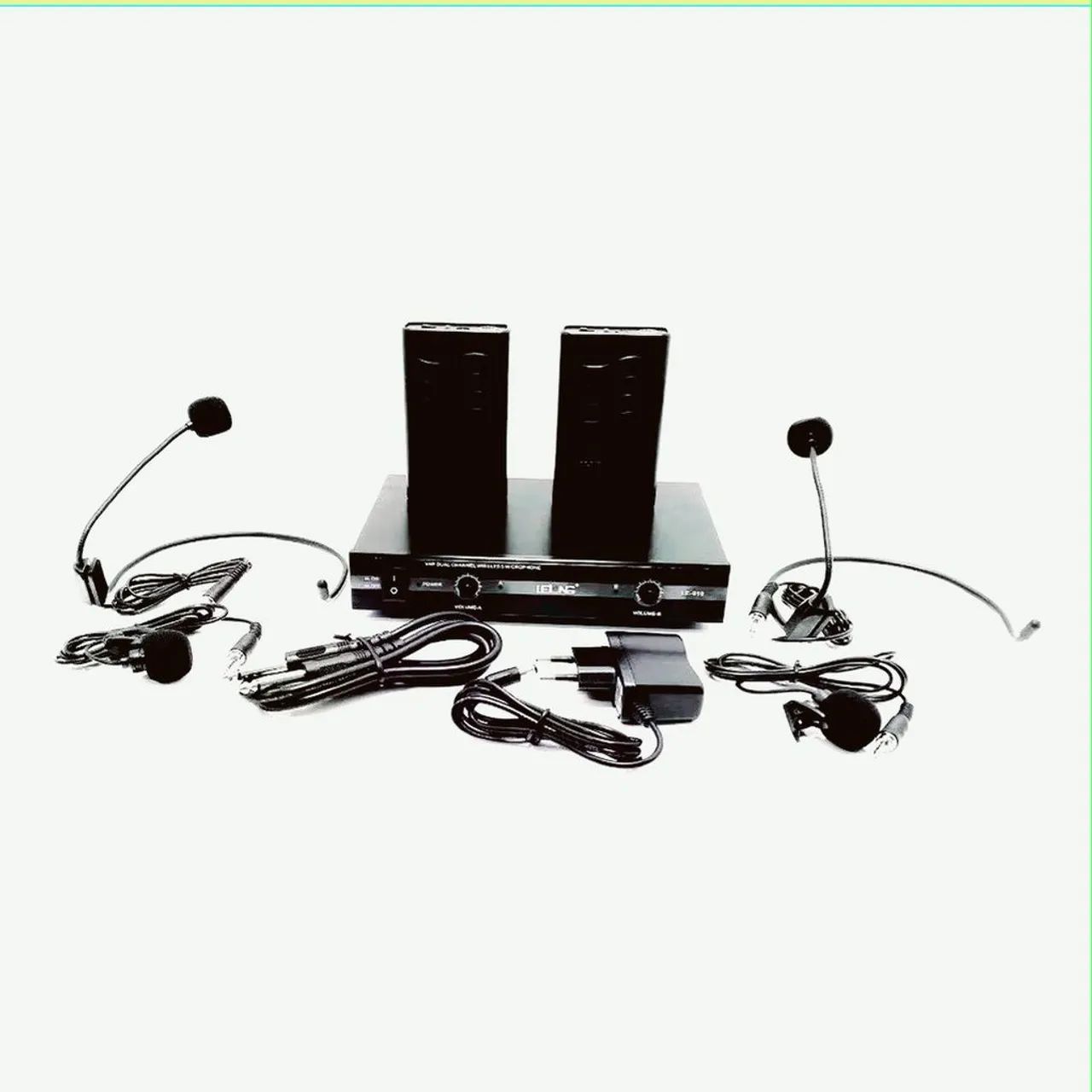 Microfone Sem Fio Auricular Cabeça Headset e Lapela - Foto 4