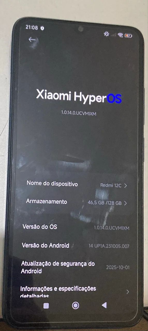 Celular Redmi 12C 128gb 6gb Ram - Foto 2