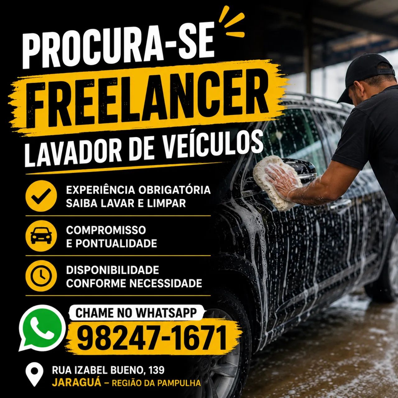 Freelancer Lavador de Veículos 