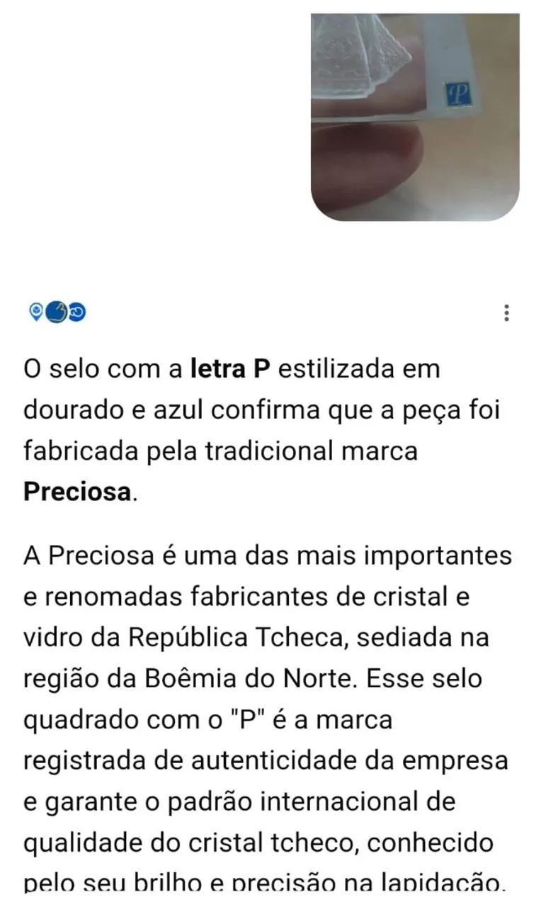 Peça rara de cristal boêmia  - Foto 6
