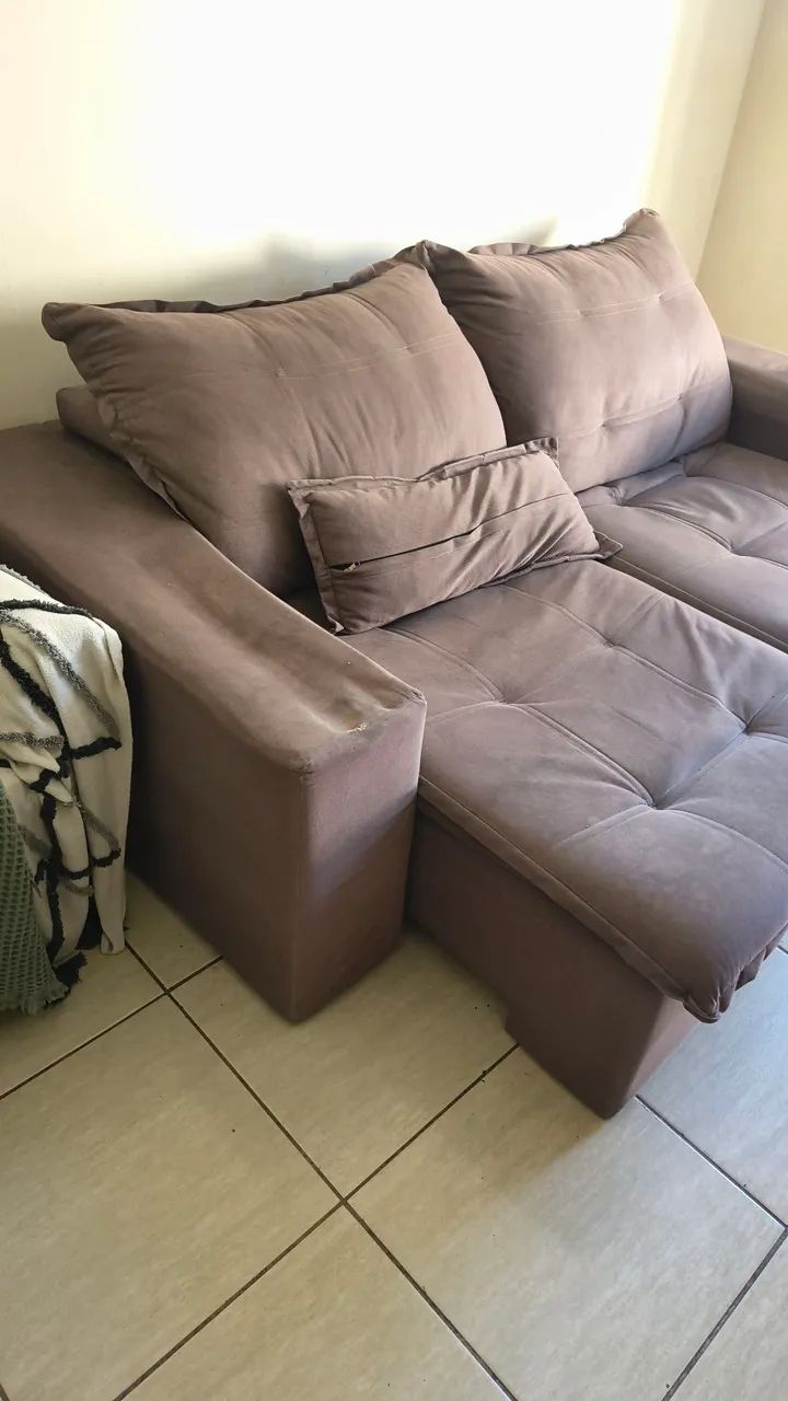 Sofá reclinável cama 2 lugares - Foto 5