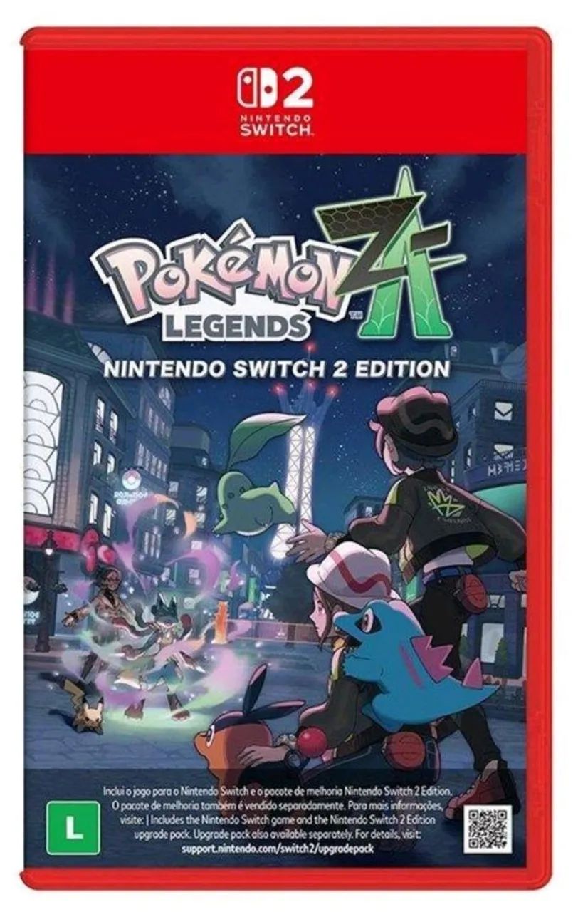 Pokémon Legends ZA Nintendo Switch 2 Mídia Física Original - Jogos