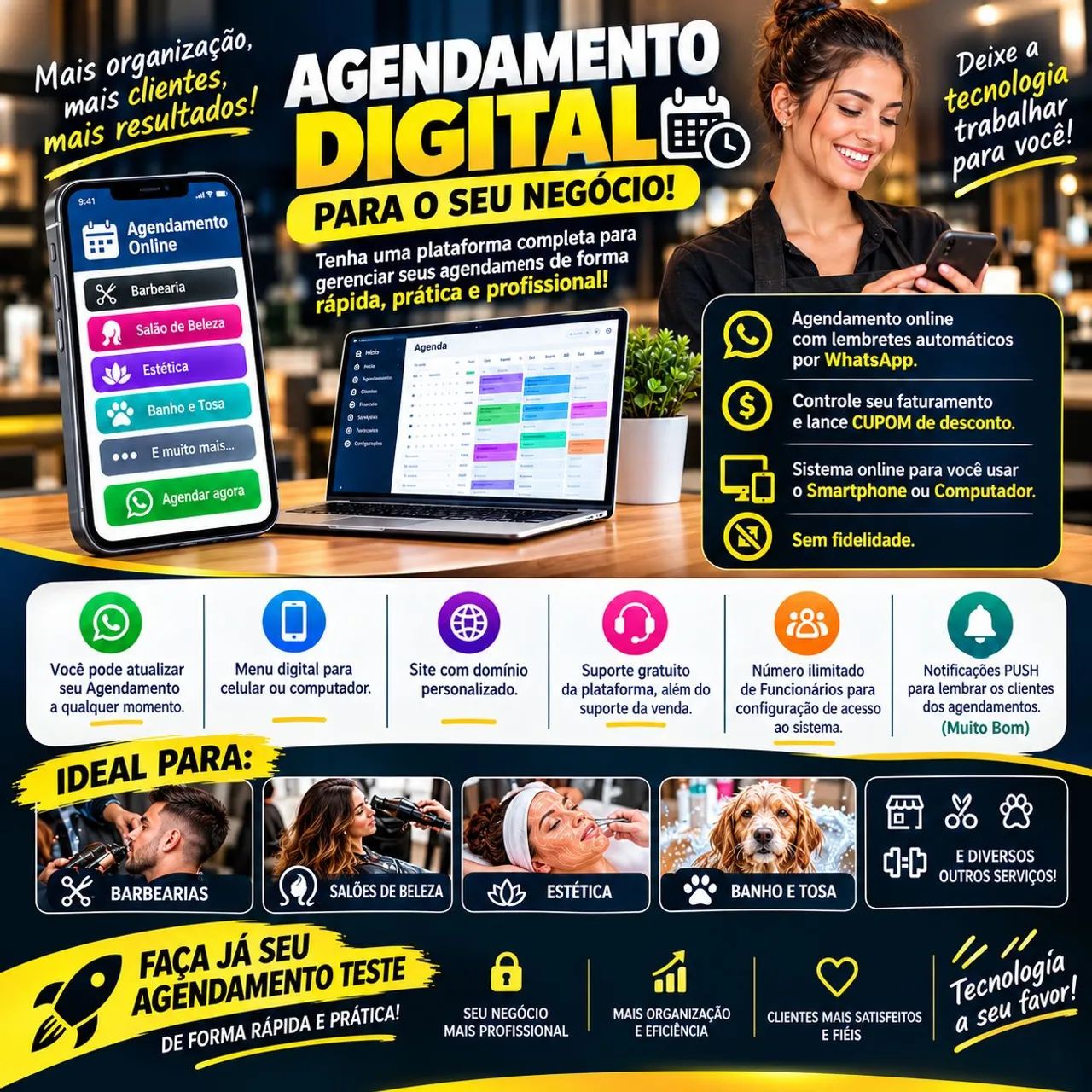 Criação de Agendamento Digital para serviços e empresas  - Foto 2