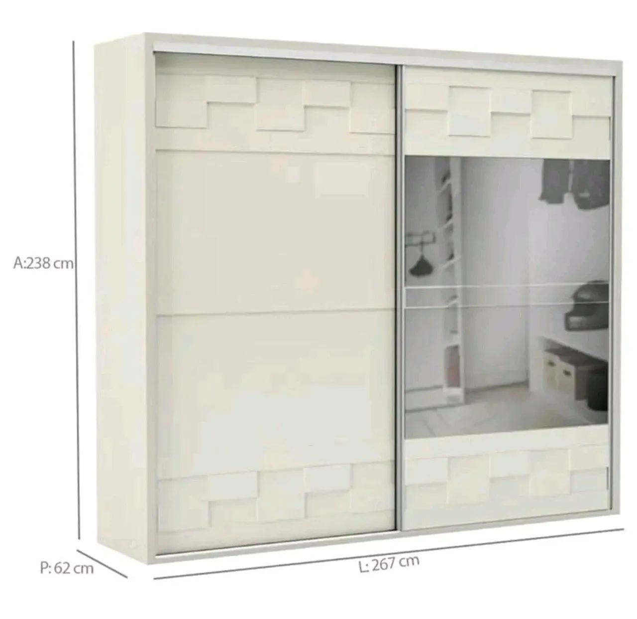 Guarda Roupa Dalla Costa casal 100%Mdf - Foto 5