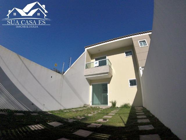 Casa Duplex 3 Quartos c/ Suíte em Manguinhos - Quintal Privativo - Serra - ES
