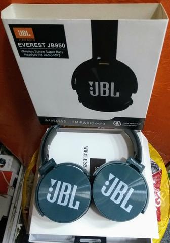 Fone bluetooth sem fio jbl rádio fm mp3