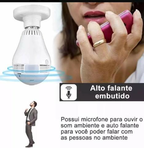 Câmera Segurança Lampada Espia Wifi - acompanhe imagens pelo celular - Foto 5