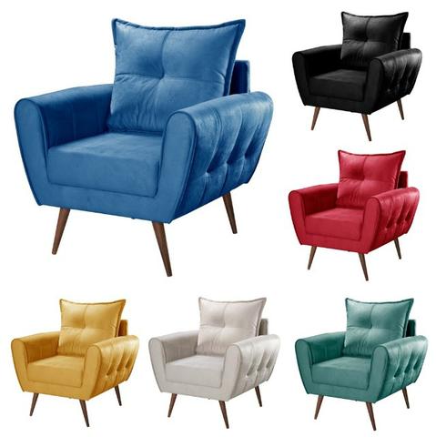 Poltrona Decorativa Moderna Cores Variadas Gratis o Envio Juiz De Fora