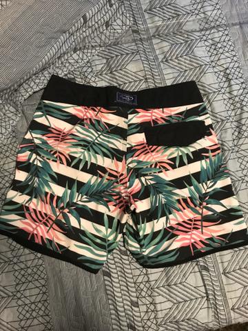 Short Listrado Floral - Foto 2