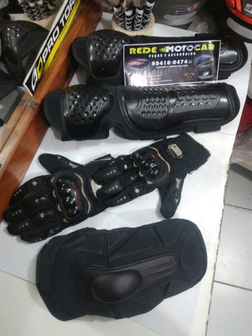 Kit proteção TITANIUM motociclista * zaap - Foto 6