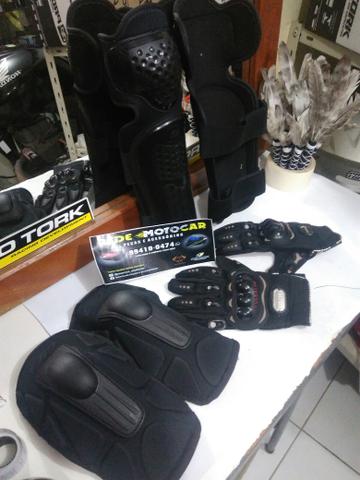 Kit proteção TITANIUM motociclista * zaap - Foto 4