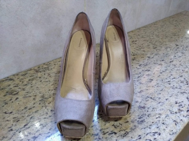 Sandália Salto Zara Basic - Foto 5