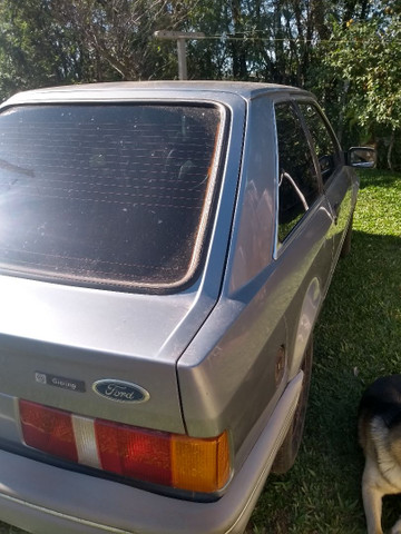 Escort GL 1.6 álcool 1989 aceito moto inteira no brik !! - Foto 6