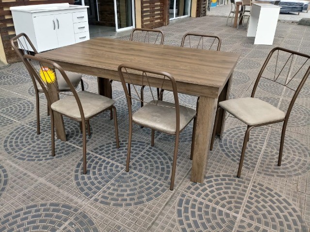 Mesa 6 cadeiras nova, entrega em até 48 horas!! - Foto 3