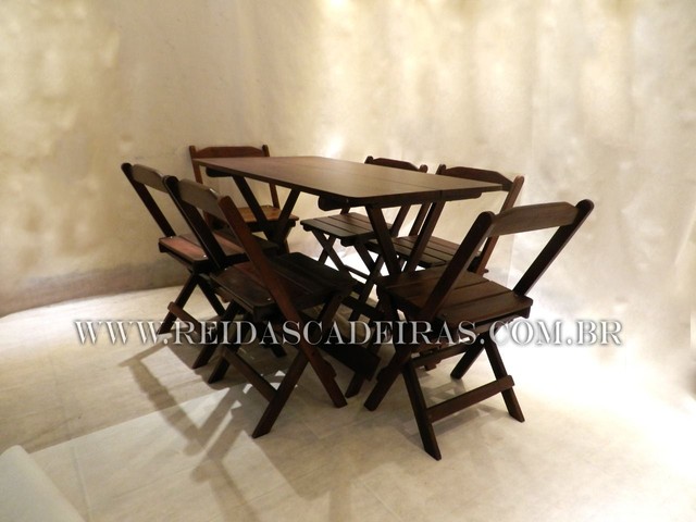 Mesa retro de madeira para hamburgueria 