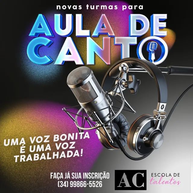 Aulas de Canto - Instrumentos musicais - Martins, Uberlândia 1248793046