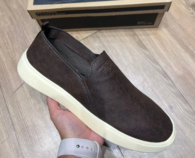 Tênis Reserva Late Slip On Couro/ A Pronta-Entrega! [FRETE GRÁTIS!
