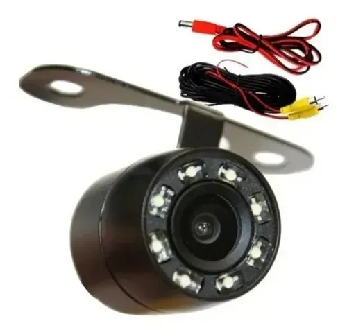 Câmera Ré Automotiva 9 Leds Visão Noturna Colorida  Carro Veicular Estacionamento Multimid - Foto 5