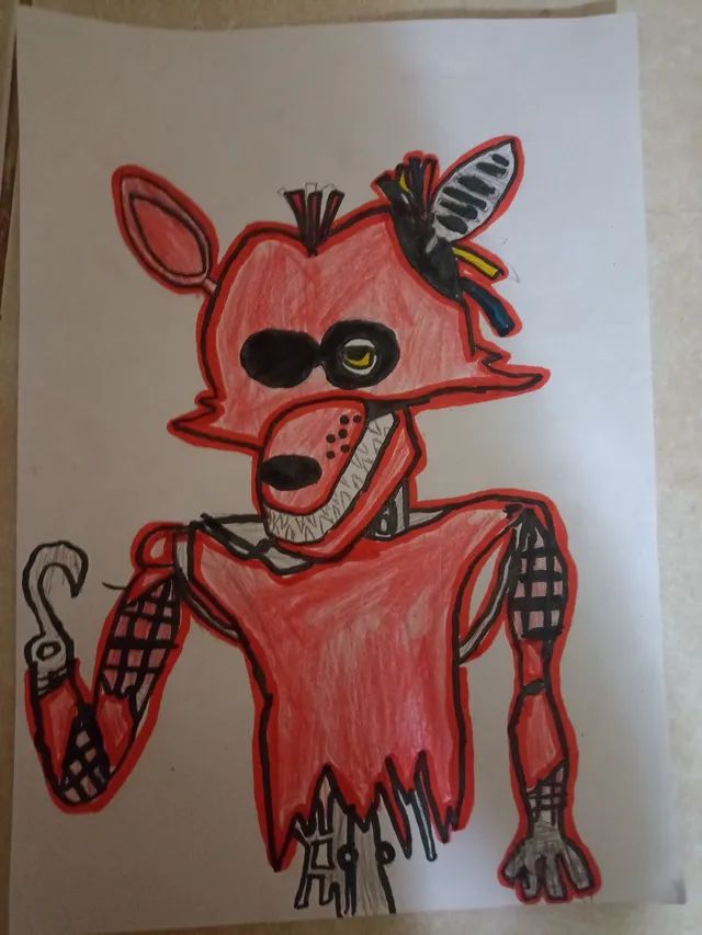 Desenho do Withered Foxy caseiro de boa qualidade - Objetos de