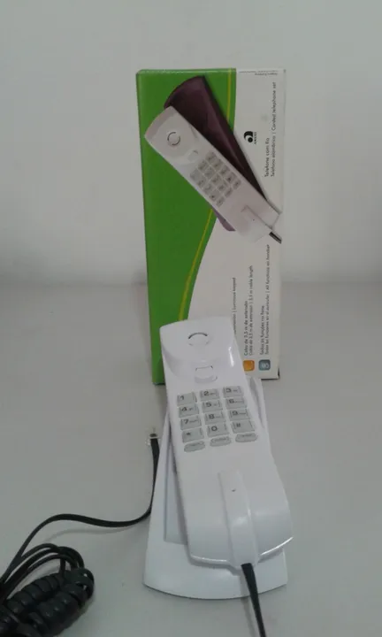 Telefone Fixo com Fio, de Parede Tipo Gôndola, Modelo TC20 da Intelbrás Novo
