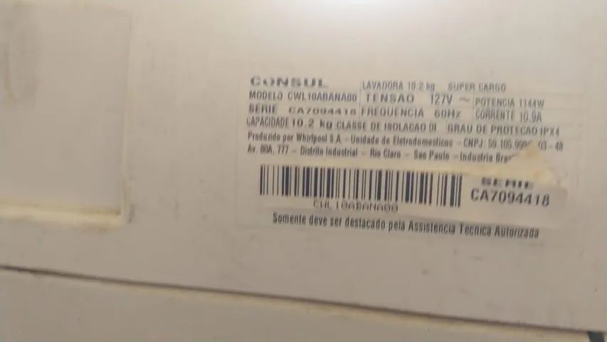 MAQUINA DE LAVAR ROUPA CONSUL 10 KG - LAVADORA - SEMINOVA - Foto 3