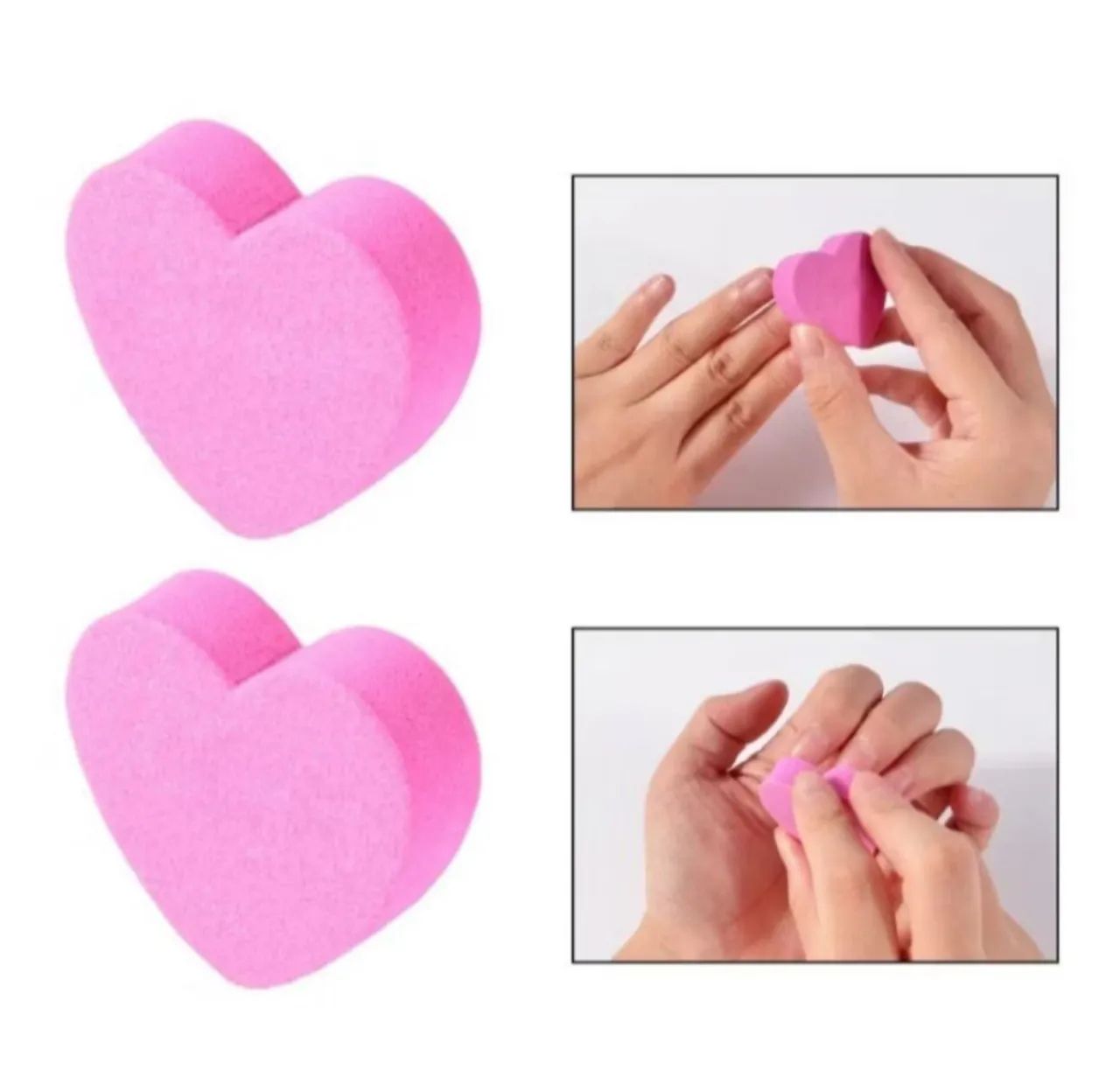 Kit com 10 unidades Mini Lixa de Unhas em Formato de Coração - Cor Rosa - Foto 5