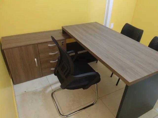 Mesa com armário credenza - Foto 3