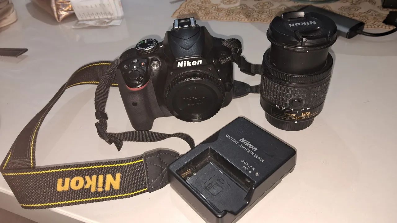 Câmera DSLR Nikon D3400 com Lente 18-55mm - Foto 6