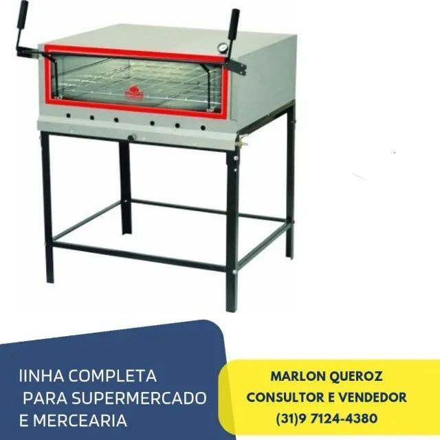 Forno a Gás com Pedra 90x90