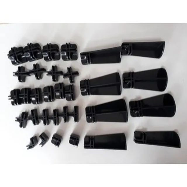 Kit conectivos preto para balcão 09 módulos