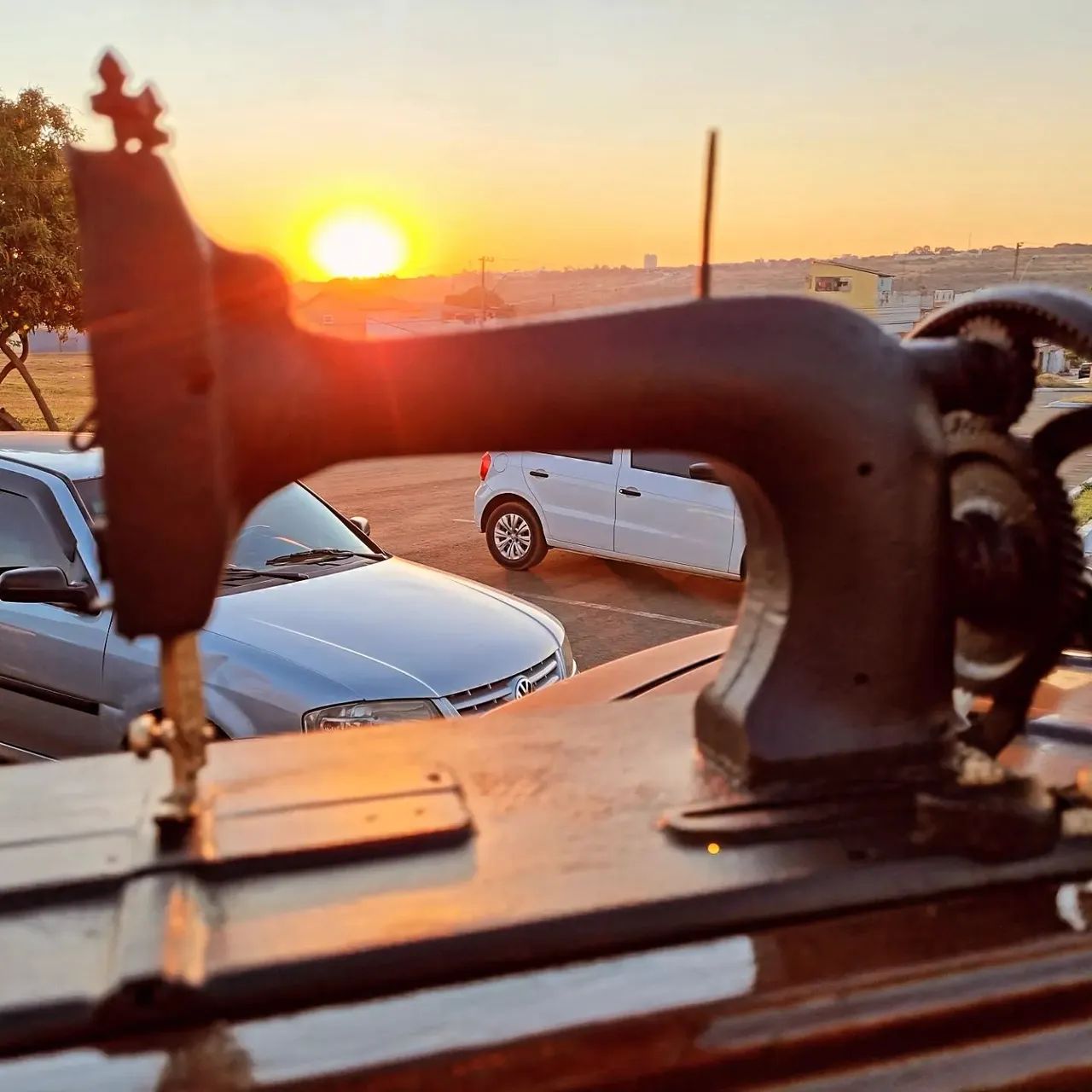 Máquina costura antigas manivelas - Foto 3