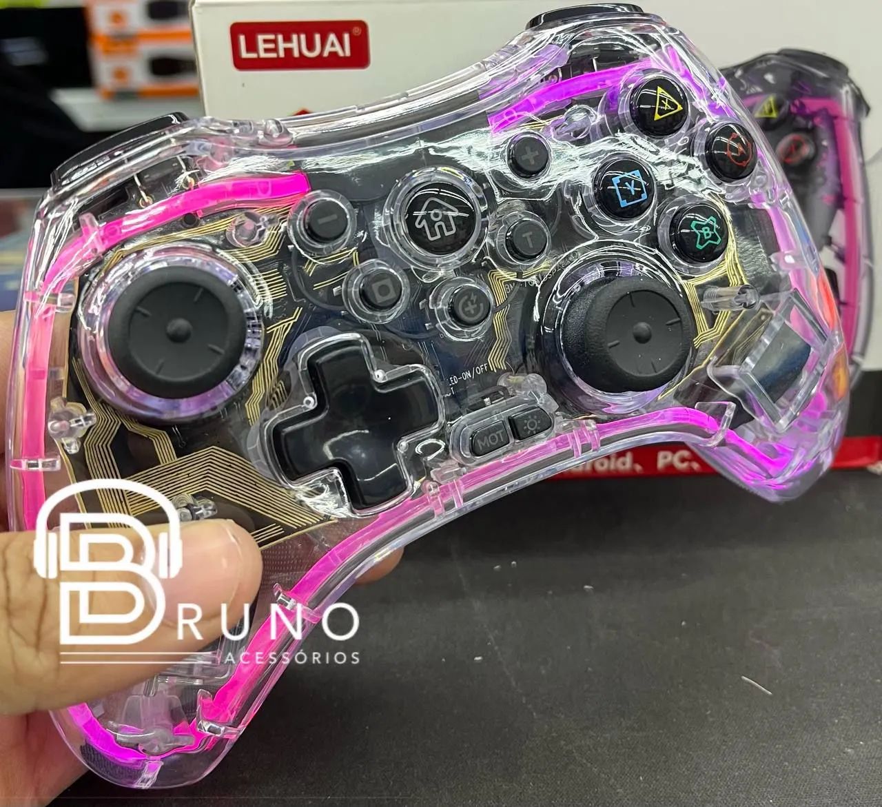 Controle de Videogame Transparente para Android, PC e PS3