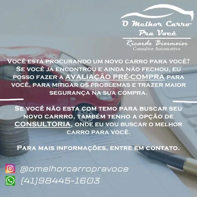 Avaliação Pré compra e Car Hunter - consultoria automotiva