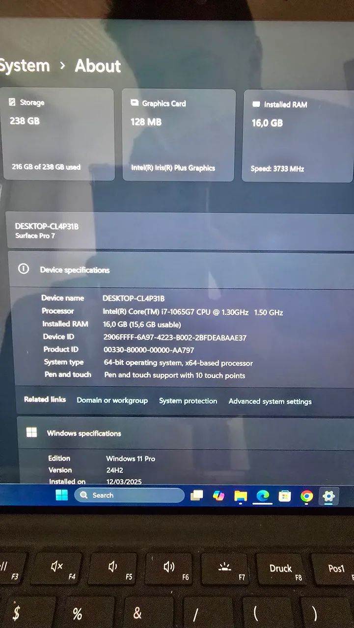 Notebook Microsoft Surface PRO 7 i7 16gb - Foto 3