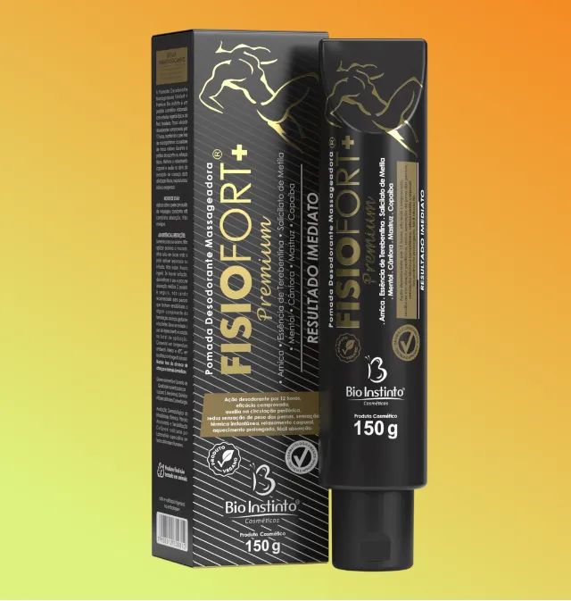 Pomada Desodorante Massageadora Fisiofort Premium 150g