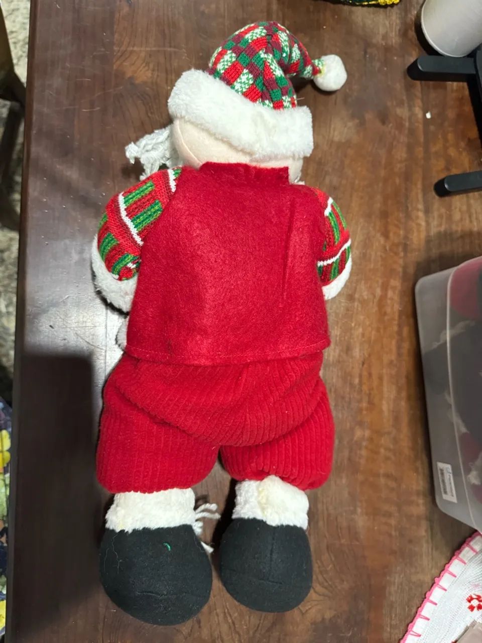 Papai Noel 42 cm em media em perfeito estado  - Foto 3