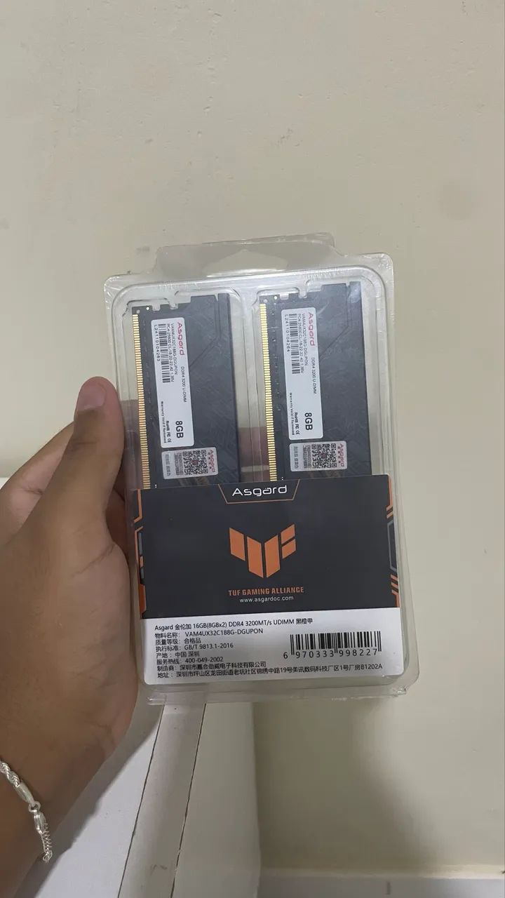 Asgard 2x8GB DDR4 3200MHz RAM Memory (Sealed)64330127401218120