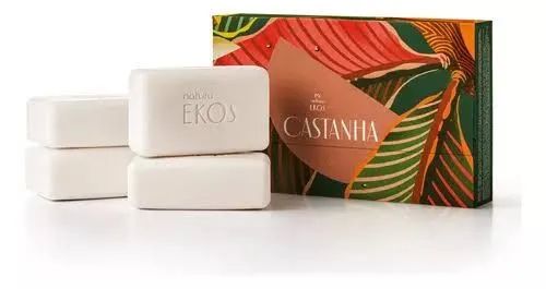 Caixa de Sabonetes Ekos " CASTANHA "  - Foto 3