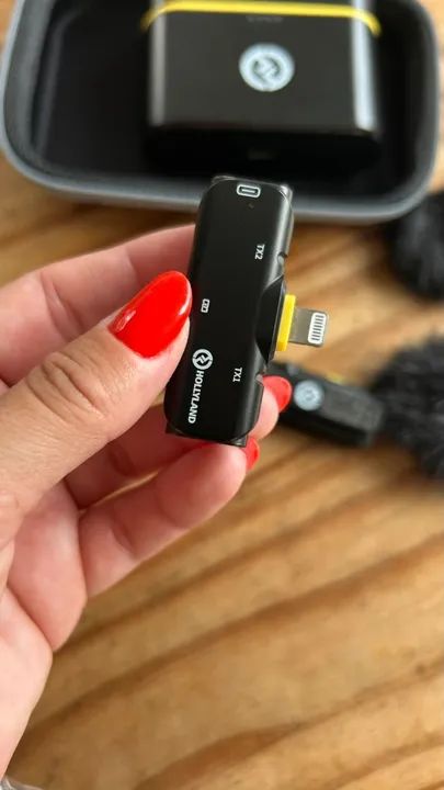 Microfone Hollyland Lark C1 Duo Sem Fio 2 Pessoas Usado (Usado) - Foto 2