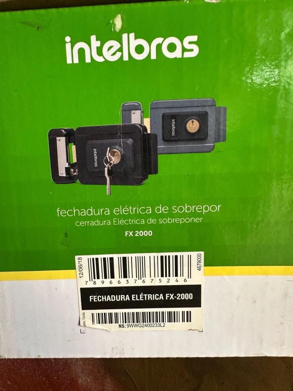 Fechadura elétrica de sobrepor intelbras